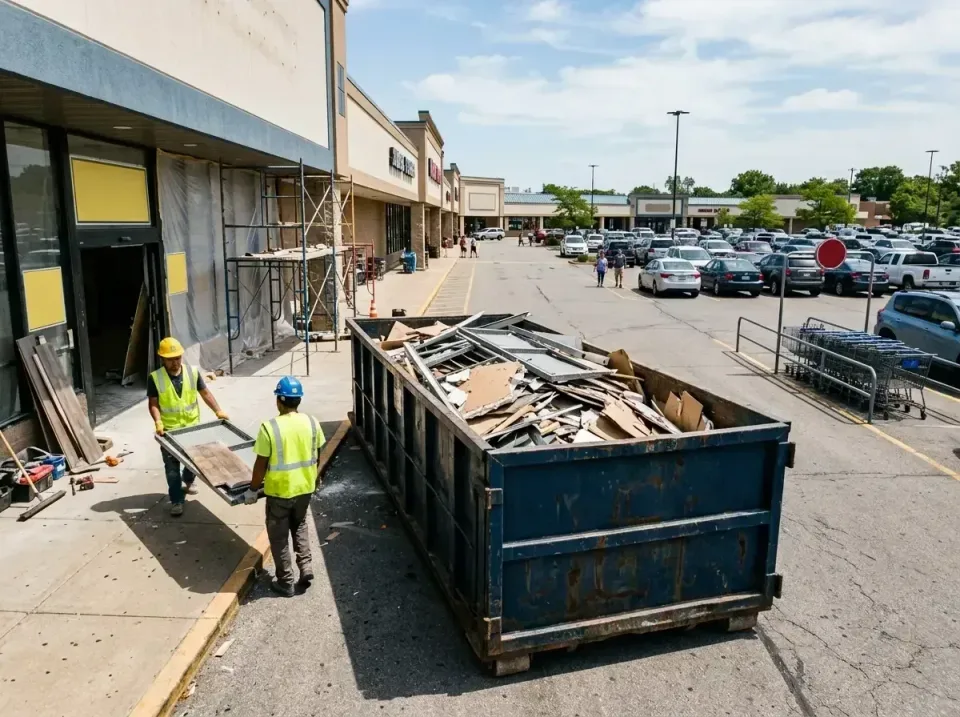 retail-store-renovation-debris-003 — frequently asked questions, Roll-off Dumpster Rentals in Fussels Corner, FL